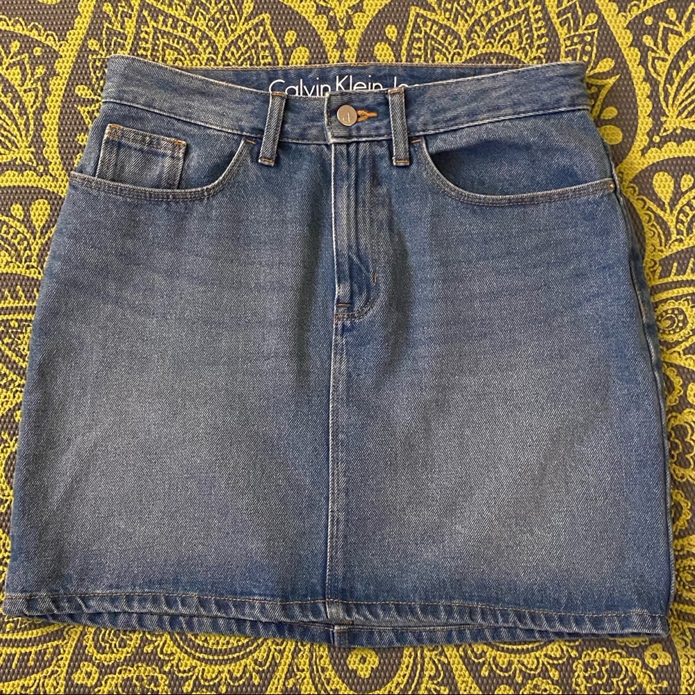 Calvin Klein Denim Mini Skirt